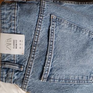 NWT Zara Classic 12 Mom Jeans